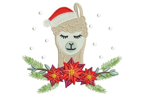 Christmas Llama: A Charming, Versatile Embroidery Design for Meaningful Gifts