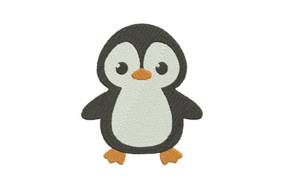 Cute Penguin: A Cozy Winter Embroidery Staple