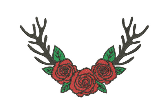 Floral Deer Antlers