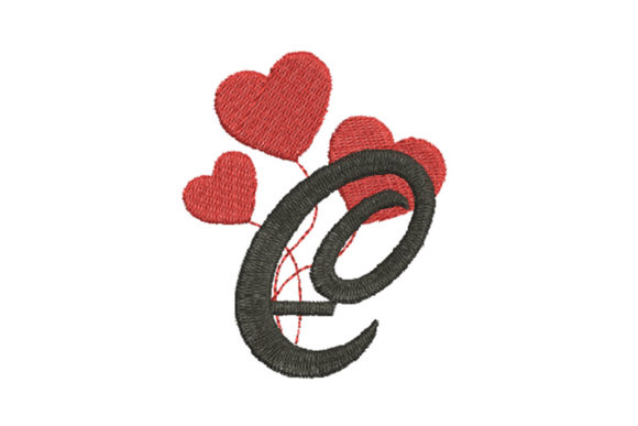 Heart Alphabet Letter C
