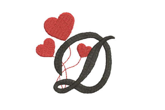 Heart Alphabet Letter D: A Romantic Stitch for Meaningful Gifts
