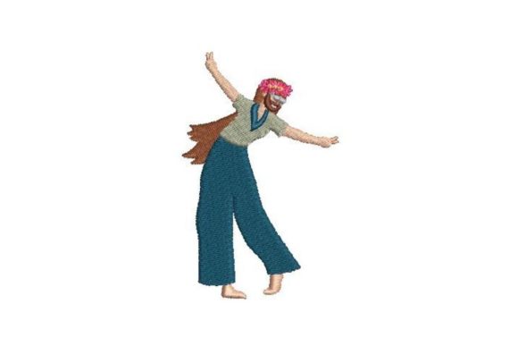 Hippie Man: A Joyful Embroidery Design for Meaningful Gifts