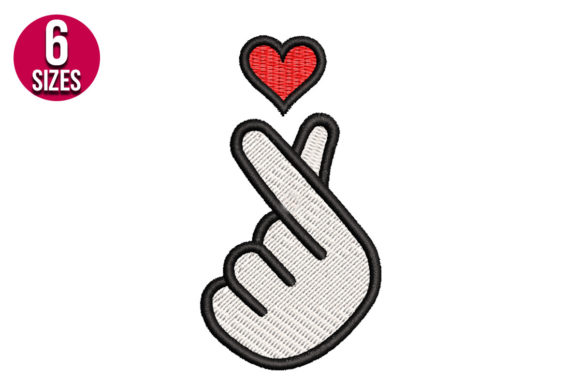 Korean Finger Heart Love Sign