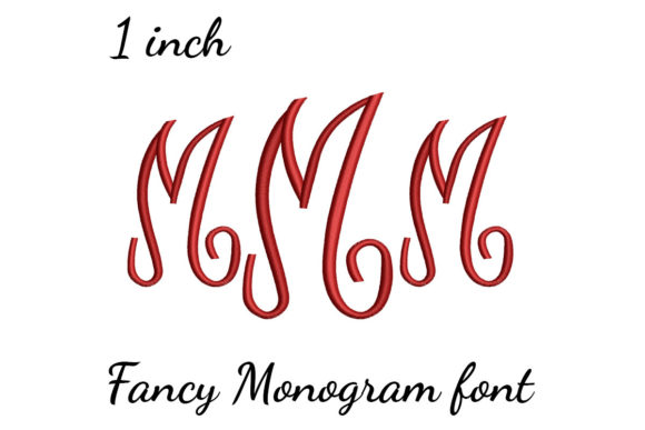 M Monogram Font Fancy