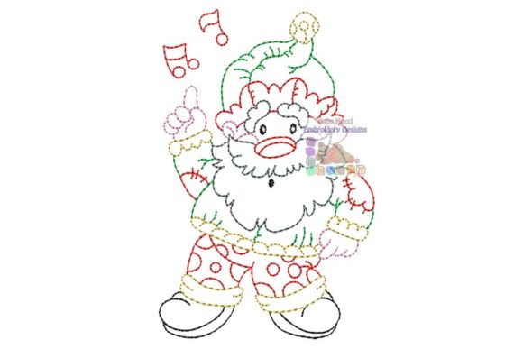 Musical Santa Multicolor Character