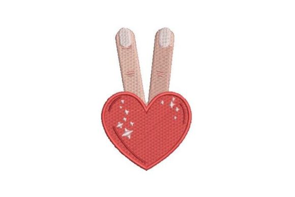 Peace Sign Embroidery Design