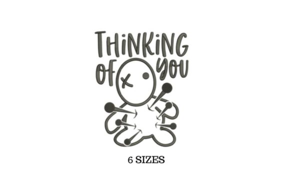 Thinking of You: A Witty Embroidery Design for Heartfelt Gifts
