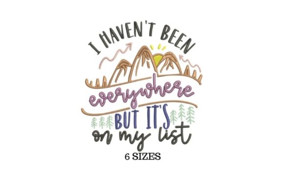 Travel Embroidery Design