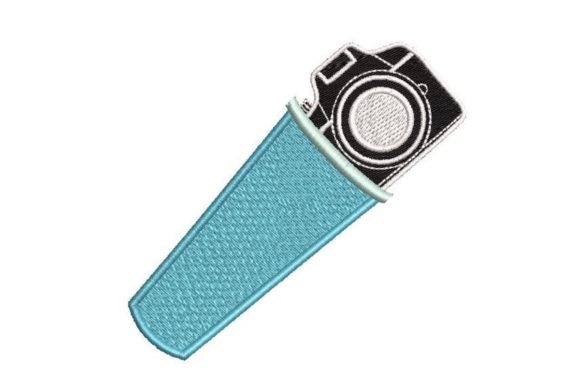 Tumbler and Camera Embroidery Design