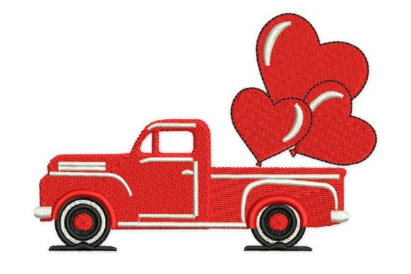 Vintage Valentine's Day Truck Embroidery Review