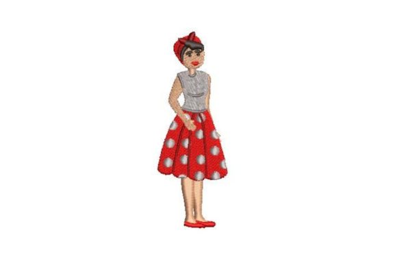 Vintage Woman Embroidery Design Review