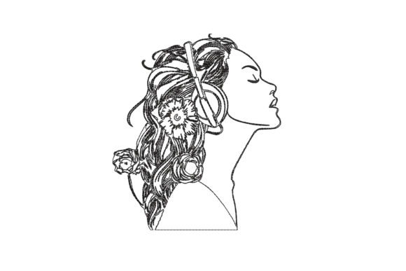 Woman in Headphones Embroidery Review
